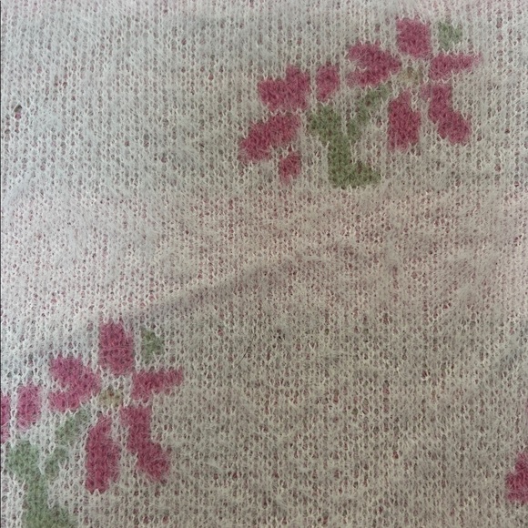 Lush Pink and Cream Floral Cardigan size large. NWT! - Picture 6 of 8